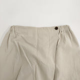 gungendo 綿強撚ツイルパンツ栗（くり） しらちゃ 定価31900円 26104602 日本製 ワイド パンツ 26SS ベージュ レディース 群言堂【中古】6-0724M♪