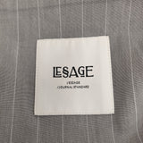 JOURNAL STANDARD L'essage シアーストライプドルマンジャケット 定価33000円 テーラードジャケット 26SS グレー ホワイト レディース ジャーナルスタンダードレサージュ【中古】6-0724M♪