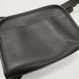 MHL. SUPPLE LEATHER 定価63800円 レザー ショルダーバッグ 26SS ブラック レディース エムエイチエル【中古】6-0724G♪