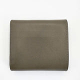Sinleathers シンレザーズ tasca 定価35200円 タスカ レザーウォレット 二つ折り財布 カーキ レディース【中古】6-0909G∞