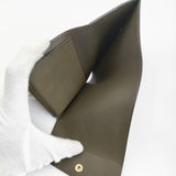 Sinleathers シンレザーズ tasca 定価35200円 タスカ レザーウォレット 二つ折り財布 カーキ レディース【中古】6-0909G∞