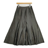 TRUNK HIROKO KOSHINO ナイロンシルク インナー付き サイズ40 ロングスカート カーキ レディース トランクヒロココシノ【中古】6-0926M∞