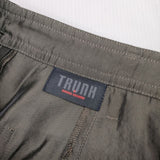 TRUNK HIROKO KOSHINO ナイロンシルク インナー付き サイズ40 ロングスカート カーキ レディース トランクヒロココシノ【中古】6-0926M∞