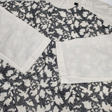 pas de calais 日本製 刺繍 製品染め ブラウス シャツ ベージュ ブラック レディース パドカレ【中古】6-0926M∞