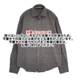 45R/45rpm インドうすネルのレギュラーシャツ チェック サイズ4 インド製 長袖シャツ グレー ブラウン レディース フォーティーファイブアールピーエム【中古】6-0912M∞