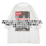 45R/45rpm フォトプリント コットン サイズ0 長袖Ｔシャツ カットソー ロンＴ ホワイト マルチカラー レディース フォーティーファイブアールピーエム【中古】6-0721M△
