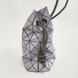 BAO BAO ISSEY MIYAKE WRING GLOSS ショルダーバッグ 巾着バッグ ライトラベンダー レディース バオバオイッセイミヤケ【中古】6-0724G♪