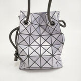 BAO BAO ISSEY MIYAKE WRING GLOSS ショルダーバッグ 巾着バッグ ライトラベンダー レディース バオバオイッセイミヤケ【中古】6-0724G♪