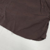 BEAMS BOY ショート ベースボール ショートスリーブ シャツ 定価14080円 カットオフ コットン 半袖シャツ エンジ ベージュ レディース ビームスボーイ【中古】6-0721S△