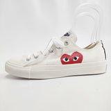 PLAY COMME des GARCONS/CONVERSE チャックテイラー 24cm スニーカー オフホワイト レディース プレイコムデギャルソン/コンバース【中古】6-0724G♪