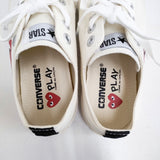 PLAY COMME des GARCONS/CONVERSE チャックテイラー 24cm スニーカー オフホワイト レディース プレイコムデギャルソン/コンバース【中古】6-0724G♪