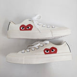 PLAY COMME des GARCONS/CONVERSE チャックテイラー 24cm スニーカー オフホワイト レディース プレイコムデギャルソン/コンバース【中古】6-0724G♪