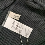 nest Robe ワッフル 01234-1467 長袖Ｔシャツ カットソー ロンＴ ブラック レディース ネストローブ【中古】6-0926M∞