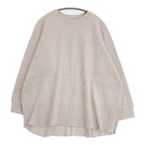 nest Robe ワッフル 01234-1467 長袖Ｔシャツ カットソー ロンＴ ベージュ レディース ネストローブ【中古】6-0926M∞