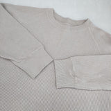 nest Robe ワッフル 01234-1467 長袖Ｔシャツ カットソー ロンＴ ベージュ レディース ネストローブ【中古】6-0926M∞