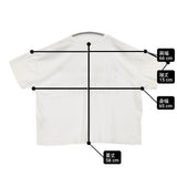 nest Robe コットン天竺BIGサイジングメッセージTee ワイド 半袖Ｔシャツ カットソー ホワイト ブルー レディース ネストローブ【中古】6-0724S♪