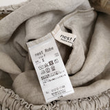 nest Robe リネン 裾レース ワイド イージーパンツ 01212-1149 パンツ ベージュ レディース ネストローブ【中古】6-0724M♪