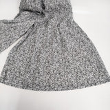 nest Robe リネンブラックフラワープリントギャザーパンツ 01232-1351-1 花柄 ワイド パンツ ブラック ホワイト レディース ネストローブ【中古】6-0724M♪