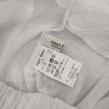nest Robe 裾レース ドロワーズ ペチパンツ 01163-1084-8 リネン イージー パンツ ホワイト レディース ネストローブ【中古】6-0912M∞