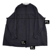 studio clip natural by clip ナチュラルバイクリップ リネン混 スタンドカラーギャザー チュニック ブラック レディース スタディオクリップ【中古】6-0926M∞