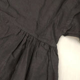 nest Robe リネン サイドギャザー 01193-1309 チュニック ブラック レディース ネストローブ【中古】6-0926M∞