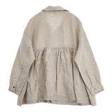 nest Robe リネンスクエアカラーブラウス 01243-1157 ブラウス シャツ 24AW ベージュ レディース ネストローブ【中古】6-0926M∞