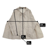 nest Robe リネンスクエアカラーブラウス 01243-1157 ブラウス シャツ 24AW ベージュ レディース ネストローブ【中古】6-0926M∞