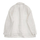 nest Robe リネン×レース スモックブラウス 01233-1022 プルオーバー ブラウス シャツ オフホワイト レディース ネストローブ【中古】6-0926M∞