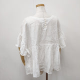 nest Robe リネンラッフル袖2wayブラウス 01242-1130 ブラウス シャツ ホワイト レディース ネストローブ【中古】6-0805S◎