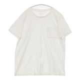 nest Robe コットン 無地 ポケット クルーネック 日本製 サイズF 半袖Ｔシャツ カットソー ホワイト レディース ネストローブ【中古】6-0721S△