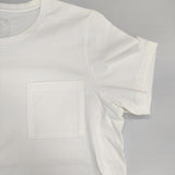 nest Robe コットン 無地 ポケット クルーネック 日本製 サイズF 半袖Ｔシャツ カットソー ホワイト レディース ネストローブ【中古】6-0721S△