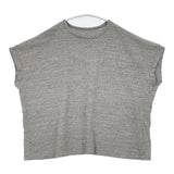 nest Robe コットンラフィ天竺 BIG Tee ワイド フレンチスリーブ 日本製 01241-1493-3 半袖Ｔシャツ カットソー 杢グレー レディース ネストローブ【中古】6-0721S△