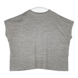 nest Robe コットンラフィ天竺 BIG Tee ワイド フレンチスリーブ 日本製 01241-1493-3 半袖Ｔシャツ カットソー 杢グレー レディース ネストローブ【中古】6-0721S△