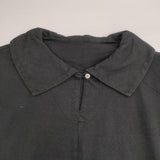 nest Robe UpcycleLino 天竺襟付Ｔシャツ コットンリネン 日本製 サイズF 半袖Ｔシャツ カットソー ブラック レディース ネストローブ【中古】6-0721S△