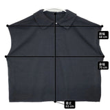 nest Robe UpcycleLino 天竺襟付Ｔシャツ コットンリネン 日本製 サイズF 半袖Ｔシャツ カットソー ブラック レディース ネストローブ【中古】6-0721S△
