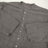 nest Robe リネン近江晒切替シャツワンピース 01223-1253 プルオーバー ワンピース グレー レディース ネストローブ【中古】6-0926M∞