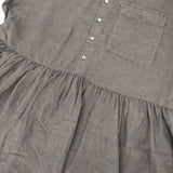 nest Robe リネン近江晒切替シャツワンピース 01223-1253 プルオーバー ワンピース グレー レディース ネストローブ【中古】6-0926M∞