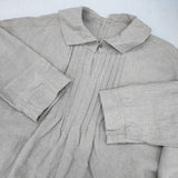 nest Robe ブラックリネンスモックワンピース 01214-1106 ワンピース ベージュ レディース ネストローブ【中古】6-0926M∞