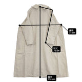 nest Robe ブラックリネンスモックワンピース 01214-1106 ワンピース ベージュ レディース ネストローブ【中古】6-0926M∞