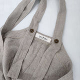 nest Robe ブラックリネンデッキサロペット 01212-1151 オーバーオール サロペット ベージュ レディース ネストローブ【中古】6-0926M∞