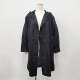 MARGARET HOWELL 未使用品 24SS リネン フード 定価60500円 589-4153004 コート ブラック レディース マーガレットハウエル【中古】6-0906M◎