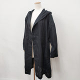 MARGARET HOWELL 未使用品 24SS リネン フード 定価60500円 589-4153004 コート ブラック レディース マーガレットハウエル【中古】6-0906M◎
