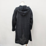 MARGARET HOWELL 未使用品 24SS リネン フード 定価60500円 589-4153004 コート ブラック レディース マーガレットハウエル【中古】6-0906M◎