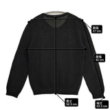 J&M Davidson コットンニット 日本製 カーディガン ブラック レディース ジェイアンドエムデヴィッドソン【中古】6-0919M∞