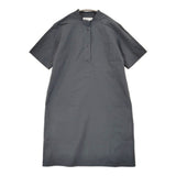 MHL. SANDED COTTON LINEN OP 595-4157502 サイズ2 定価29700円 シャツドレス ワンピース 24SS ネイビー レディース エムエイチエル【中古】6-0724S♪