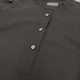 MARGARET HOWELL COTTON LINEN POPLIN DRESS ナイトドレス 589-4257001 ワンピース 24AW チャコールグレー レディース マーガレットハウエル【中古】6-0724M♪