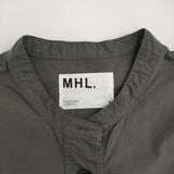 MHL. COTTON CORD SHIRTING 595-5157500 サイズ2 定価30910円 シャツドレス ワンピース 25SS グレー レディース エムエイチエル【中古】6-0724S♪