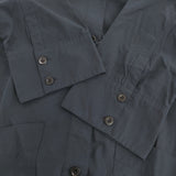 MHL. COTTON CUPRA PLAINWEAVE 595-5158500 サイズ2 定価39600円 シャツドレス ワンピース 25SS ネイビー レディース エムエイチエル【中古】6-0724M♪