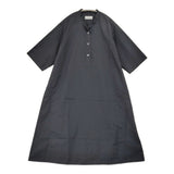 MARGARET HOWELL COTTON LINEN POPLIN DRESS ナイトドレス 589-3257001 ワンピース 23AW ネイビー レディース マーガレットハウエル【中古】6-0724M♪
