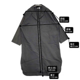 MARGARET HOWELL コットンカシミヤ ホームウエア 589-3258002 BRUSHED COTTON CASHMERE ワンピース 23AW チャコールグレー レディース マーガレットハウエル【中古】6-0919M∞